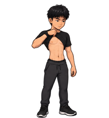 Cartoon Peter showing the current gym progression stage